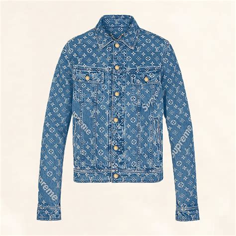 lv heart jean jacket